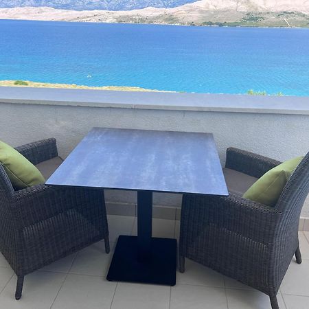 Studio Apartma Pag Blue Ocean 1 With Sea View Pag Town Zewnętrze zdjęcie