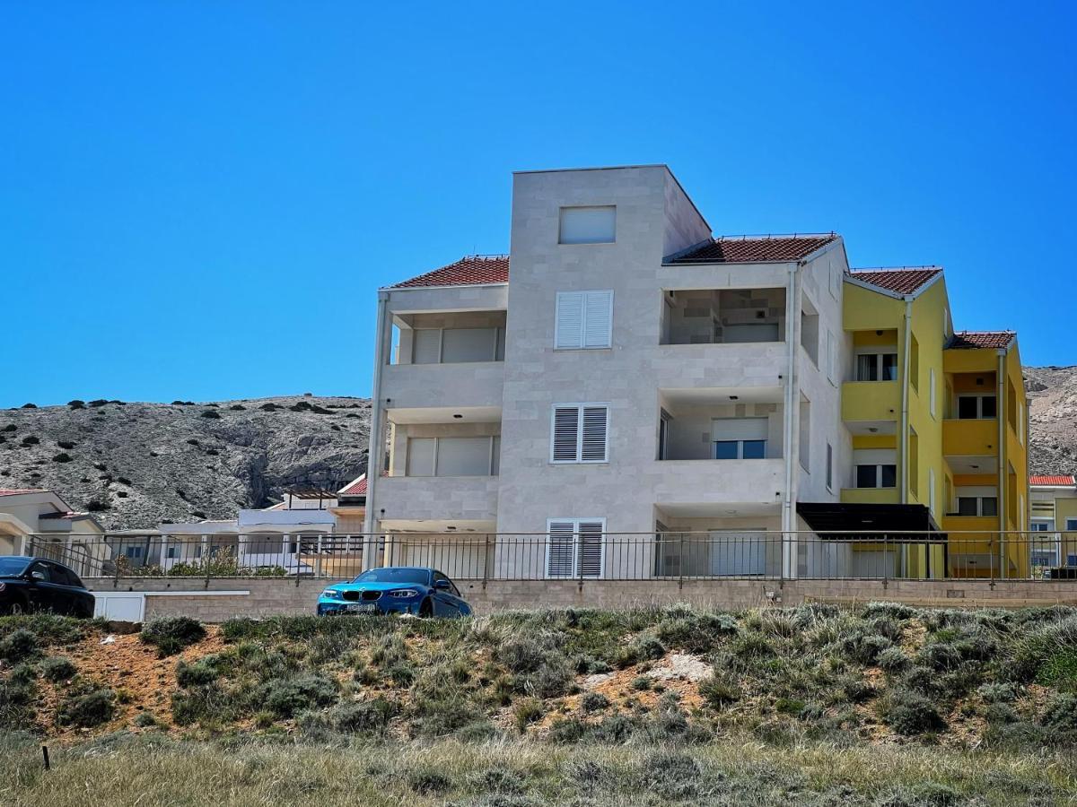 Studio Apartma Pag Blue Ocean 1 With Sea View Pag Town Zewnętrze zdjęcie